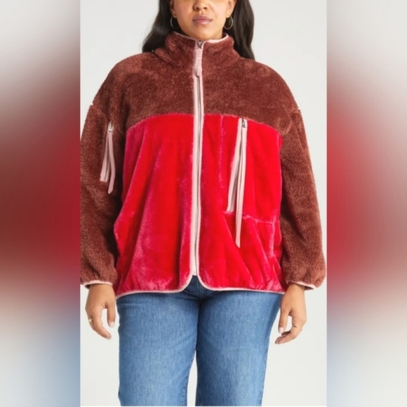 NWT UGG Marlene II Zip Front Fleece Jacket Size Large Retail $138 - Picture 2 of 14